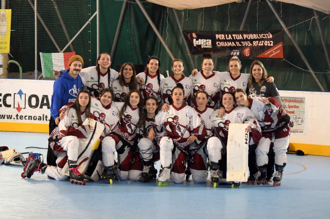 Hockey in line femminile, doppia vittoria all'esordio in campionato per le Sniperine CRT