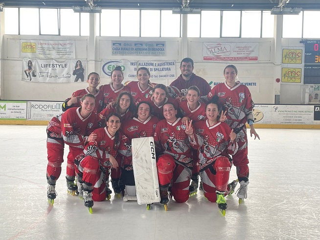 Hockey in line femminile, le Sniperine CRT chiudono la regular season con un doppio successo