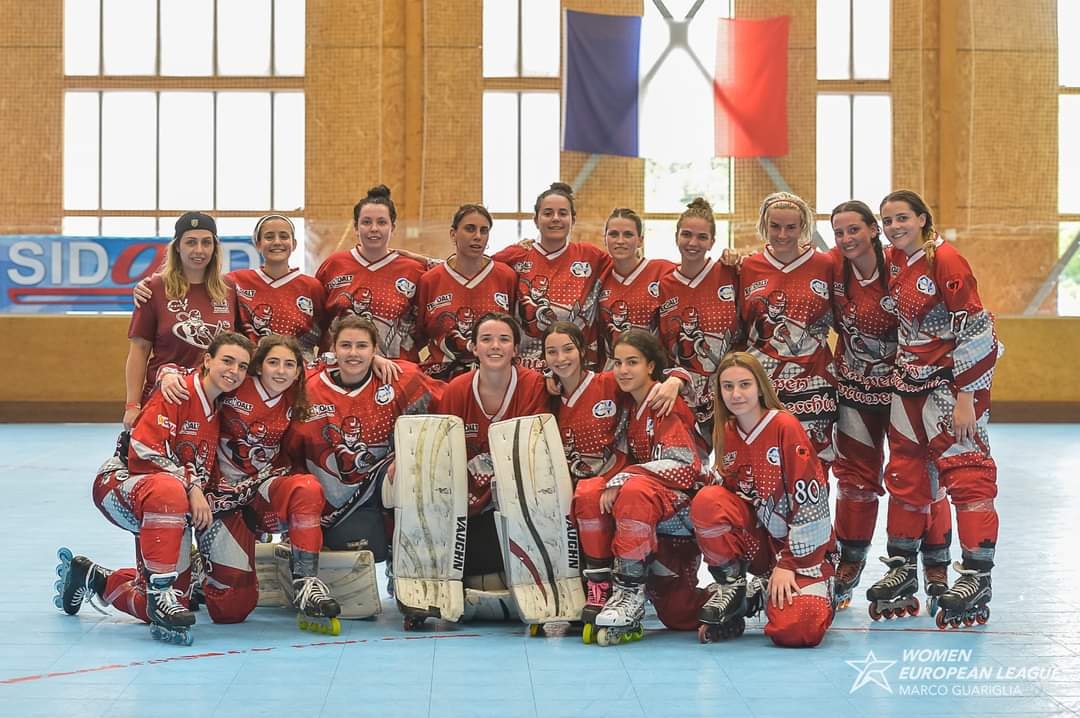 Hockey in line femminile, tanta esperienza per le Sniperine CRT alla Women European League di Ris Orangis