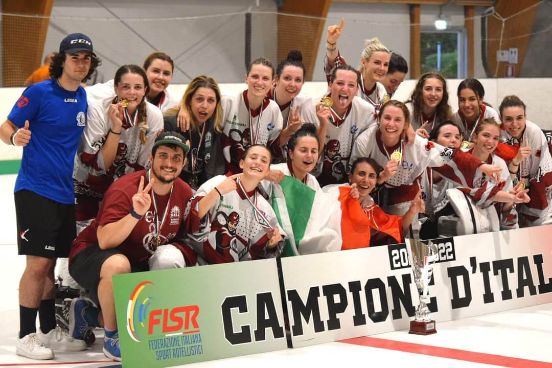 Hockey in line femminile, le Sniperine CRT conquistano lo scudetto