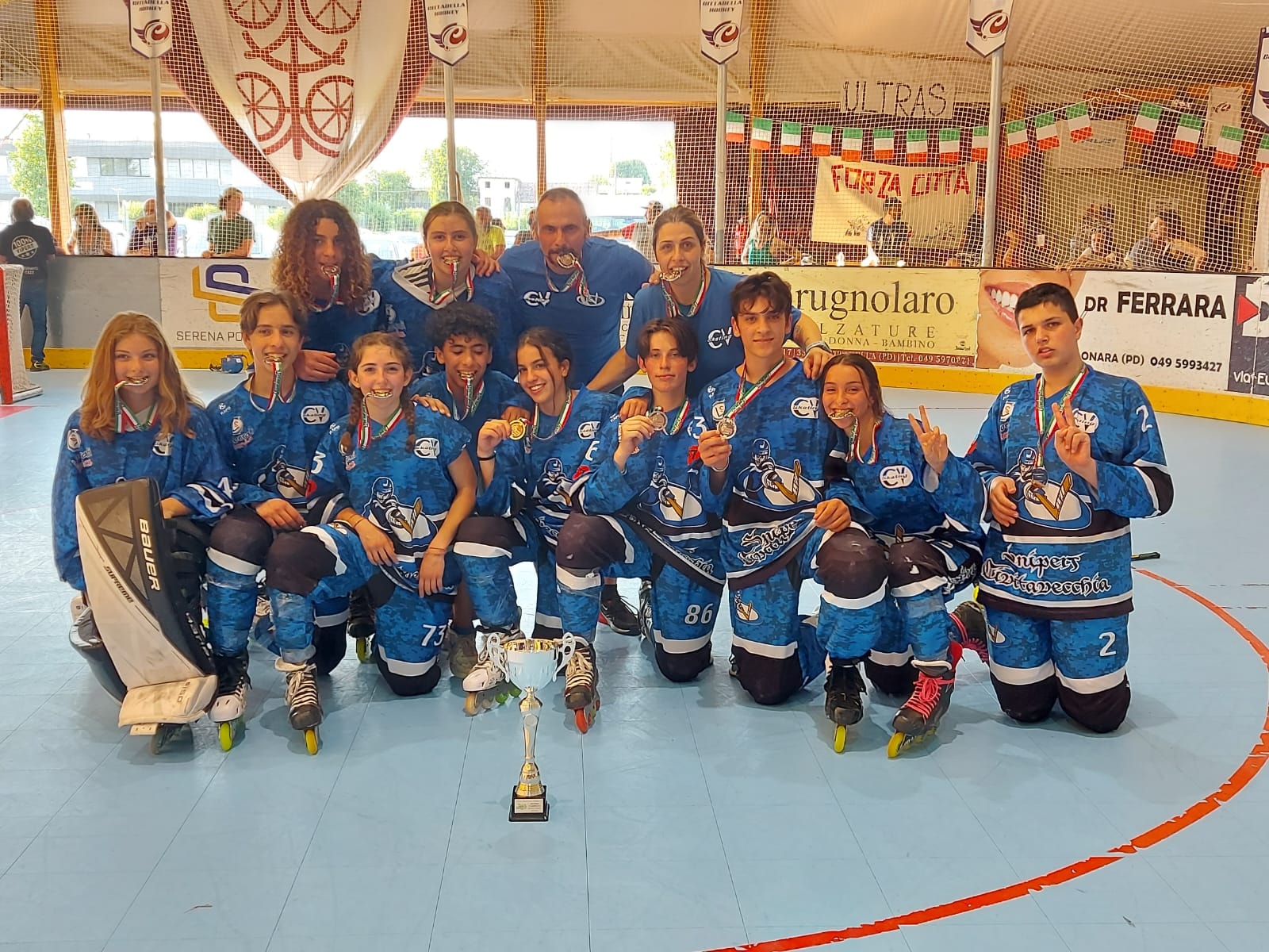 Hockey in line giovanile, argento nazionale per l'under 16 Marco Liberati SRL