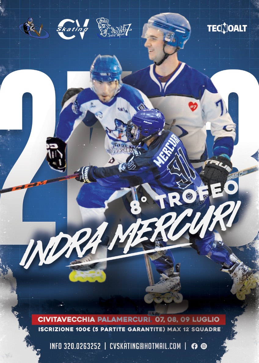 Hockey in line, dal 7 al 9 luglio torna il Trofeo Indra Mercuri con la sua ottava edizione